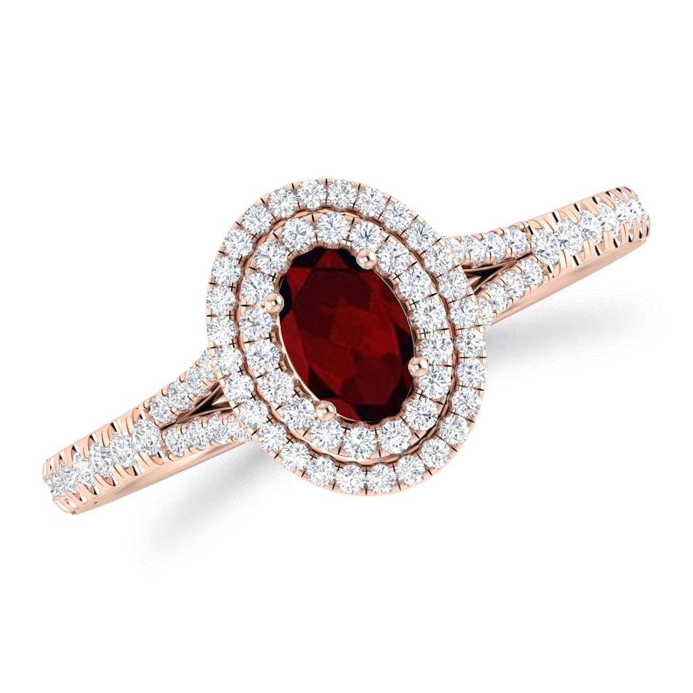 Rose Gold - Garnet