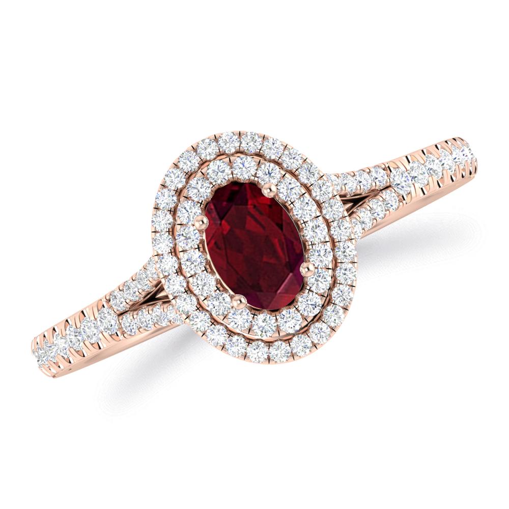 Rose Gold - Garnet