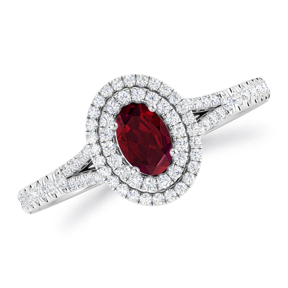 White Gold - Garnet