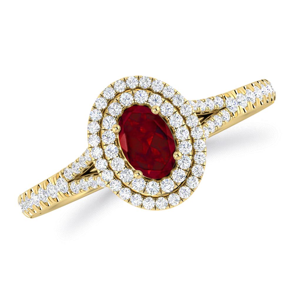 Yellow Gold - Garnet