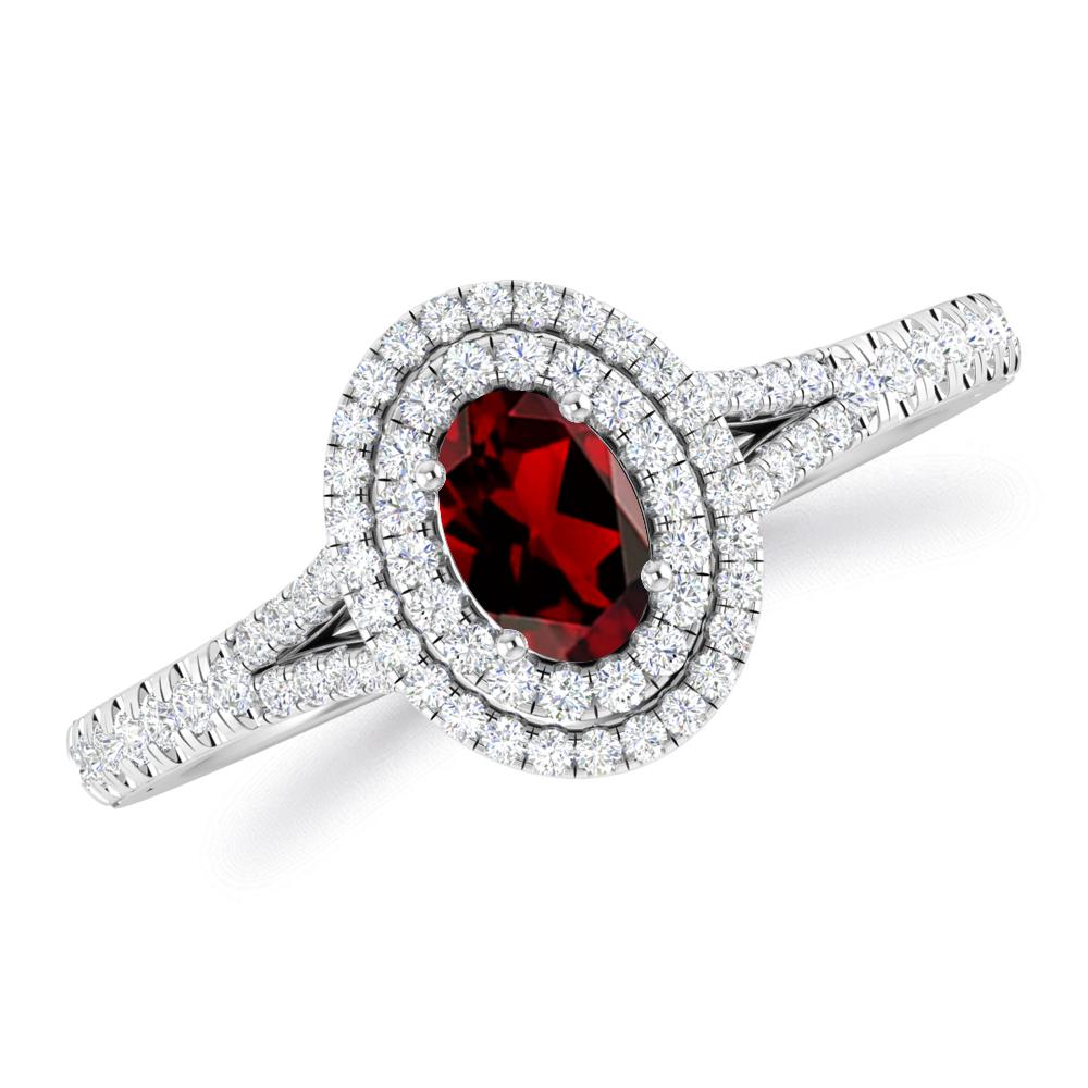 White Gold - Garnet