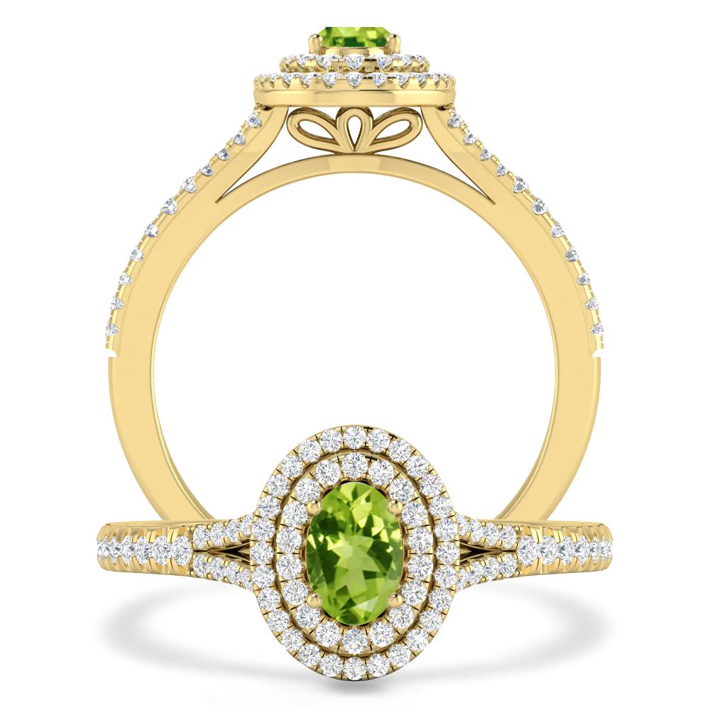 Yellow Gold - Peridot