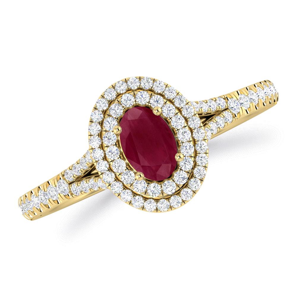 Yellow Gold - Ruby