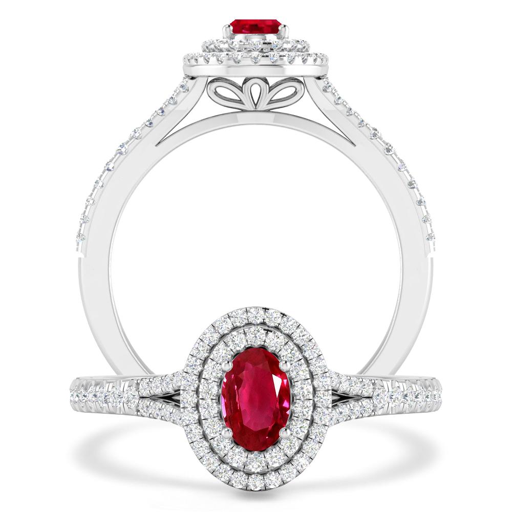 White Gold - Ruby