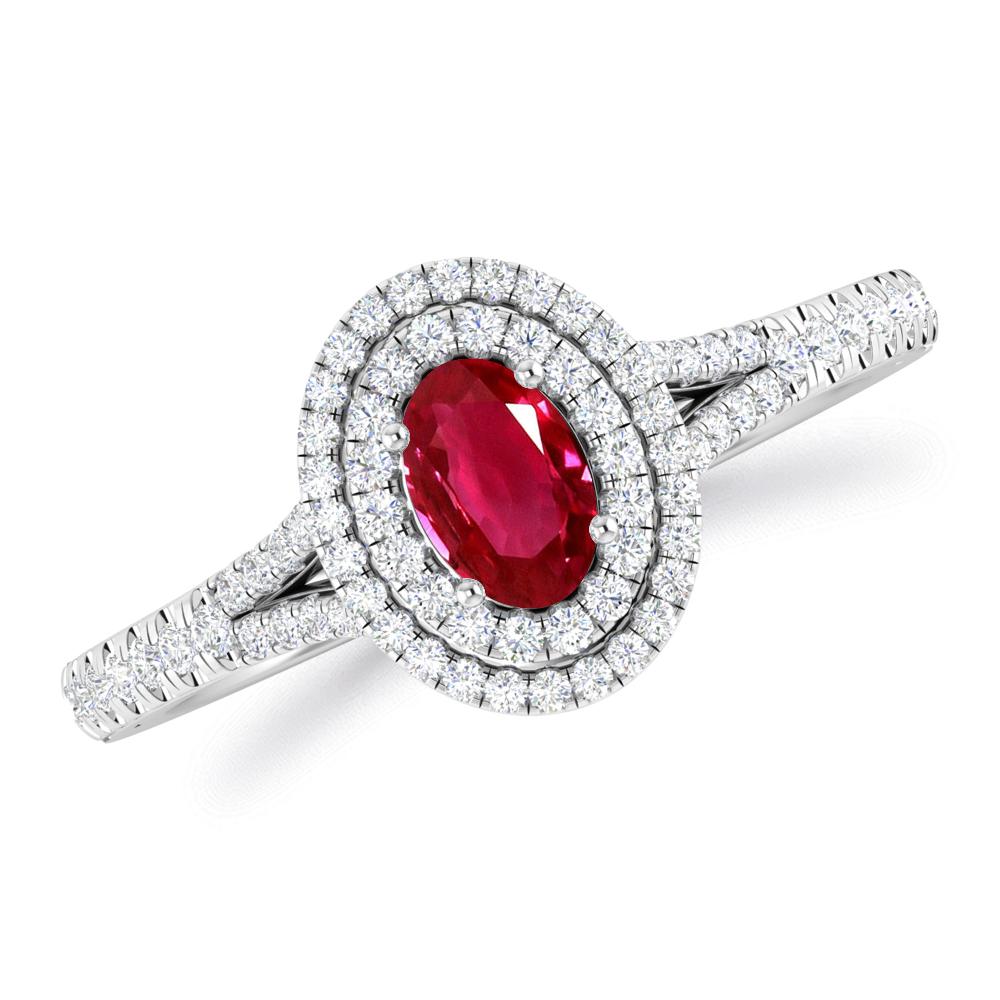 White Gold - Ruby