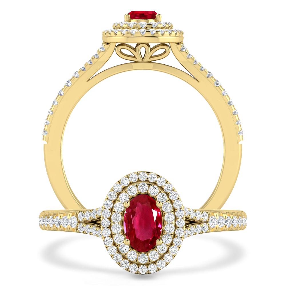 Yellow Gold - Ruby