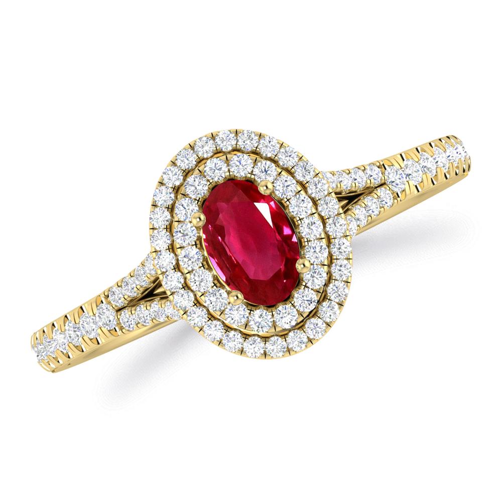 Yellow Gold - Ruby