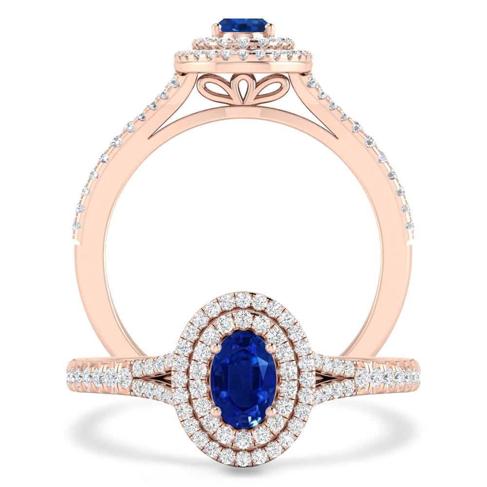 Rose Gold - Sapphire