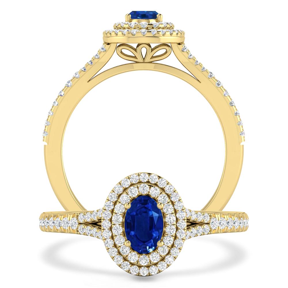 Yellow Gold - Sapphire