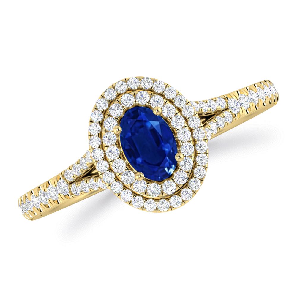 Yellow Gold - Sapphire