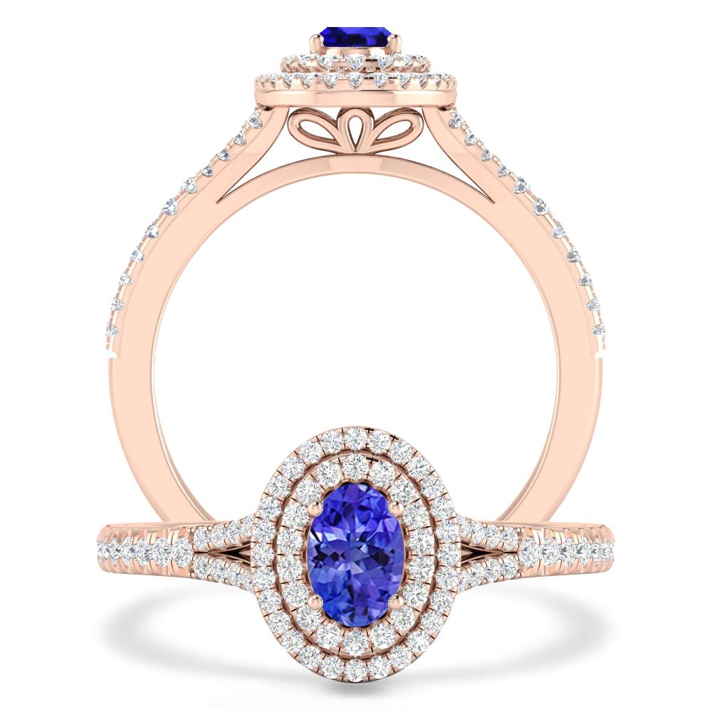 Rose Gold - Tanzanite