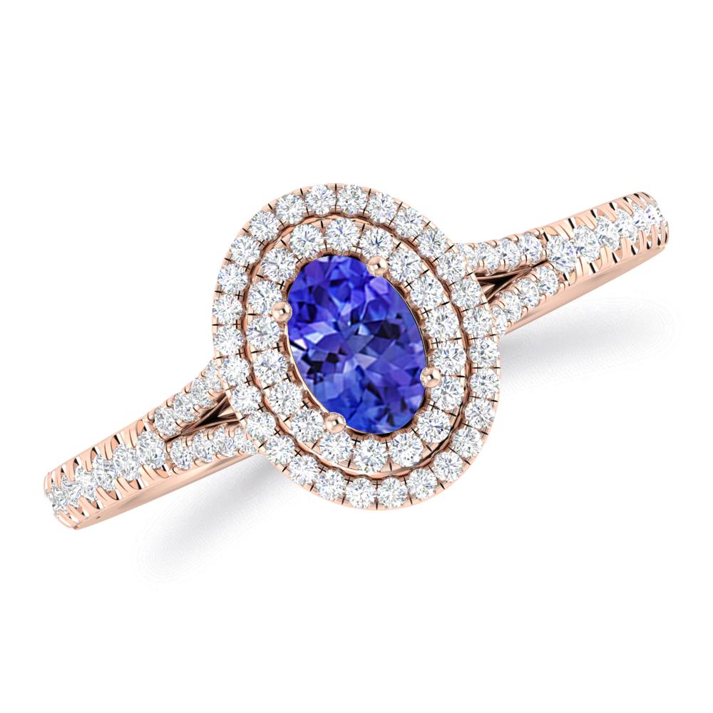 Rose Gold - Tanzanite