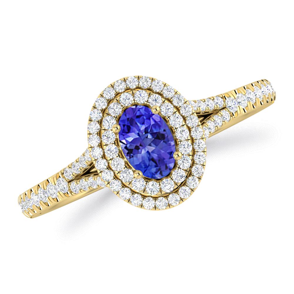 Yellow Gold - Tanzanite