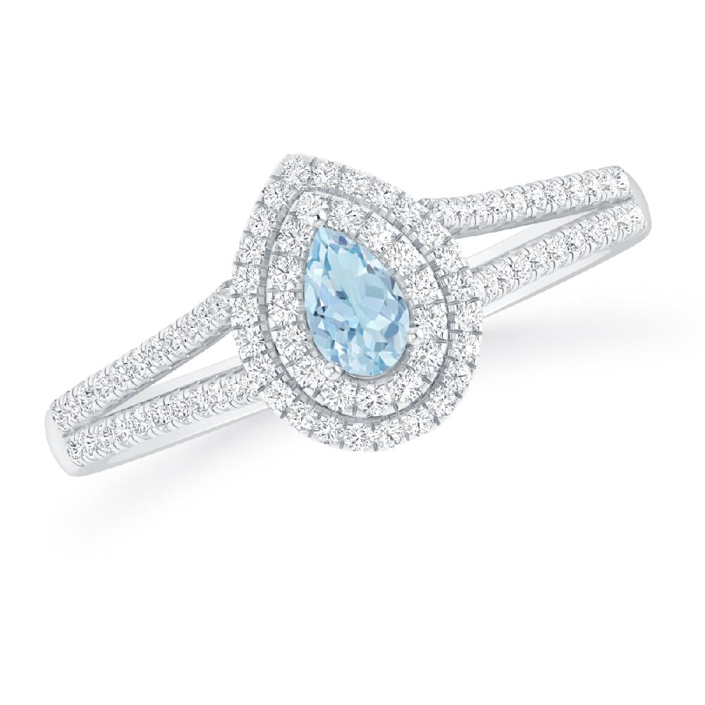 White Gold - Aquamarine