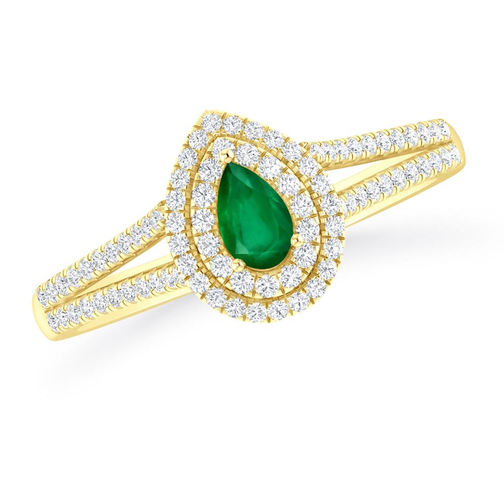 Yellow Gold - Emerald