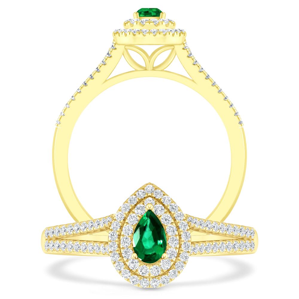 Yellow Gold - Emerald