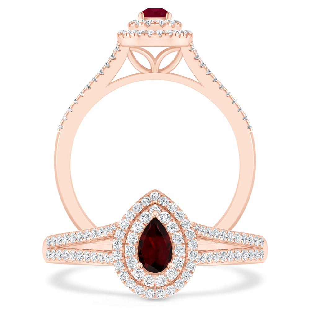 Rose Gold - Garnet