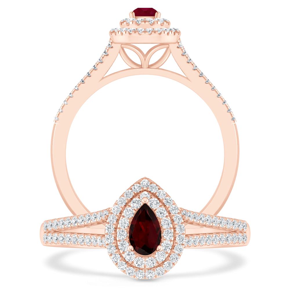 Rose Gold - Garnet