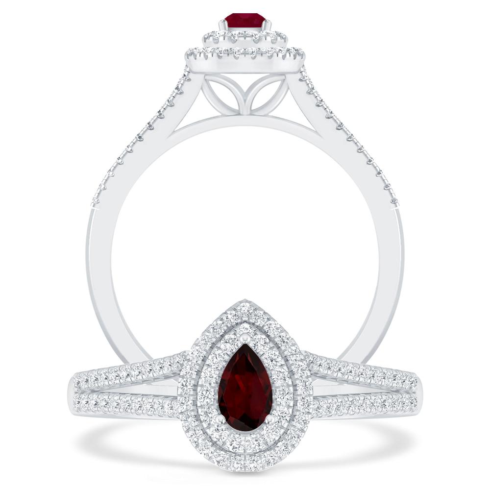 White Gold - Garnet