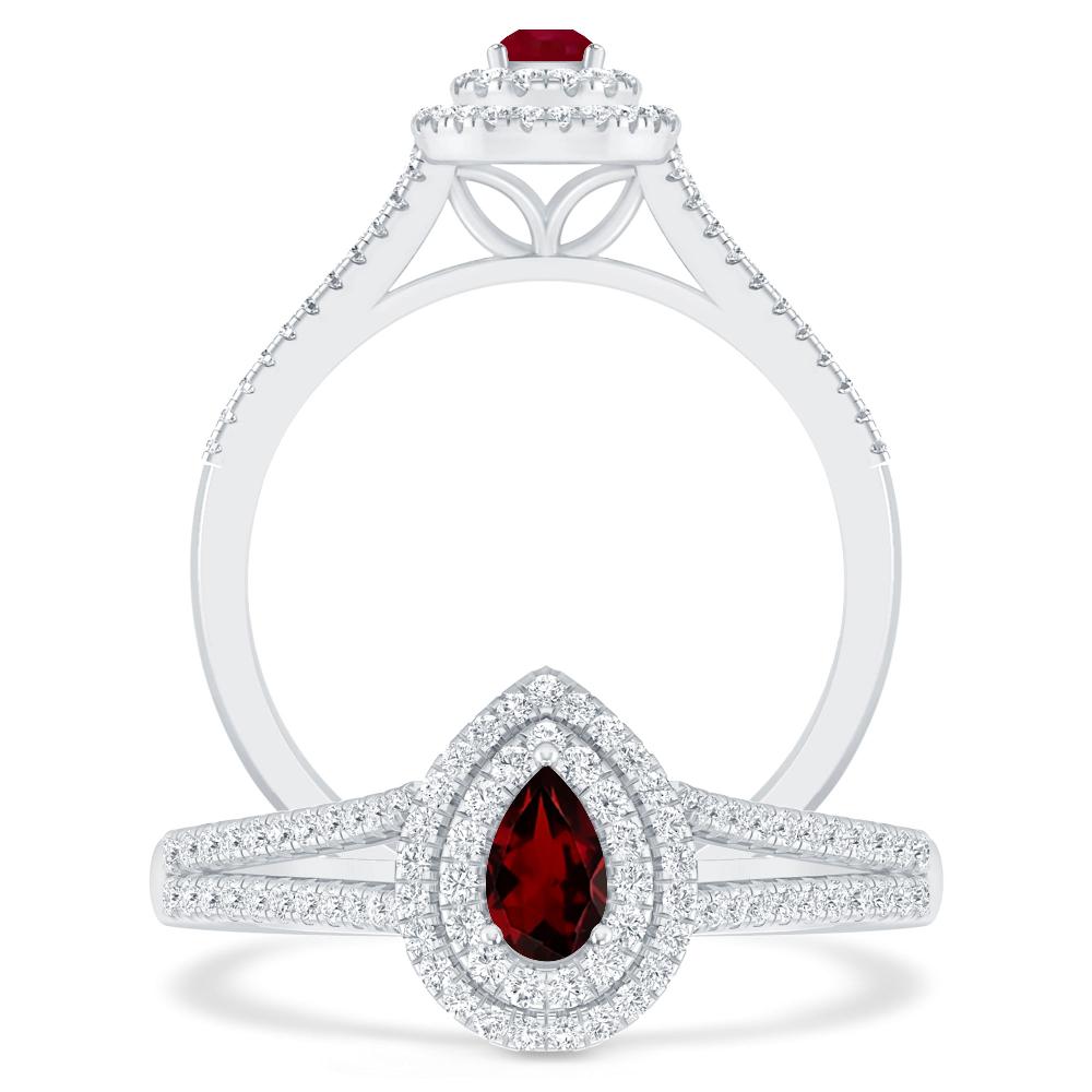 White Gold - Garnet