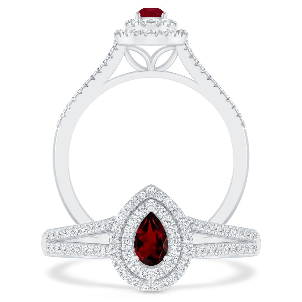 White Gold - Garnet