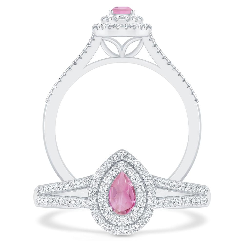 White Gold - Pink Tourmaline