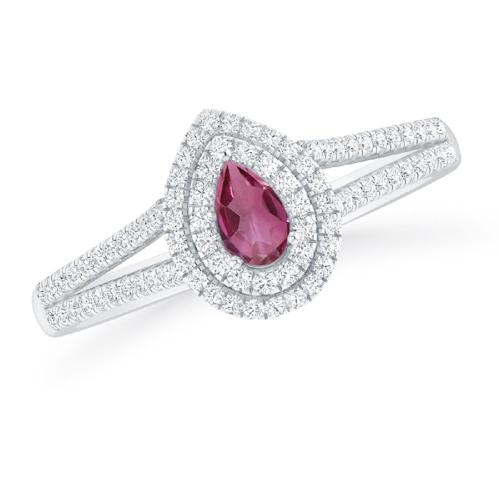 White Gold - Pink Tourmaline
