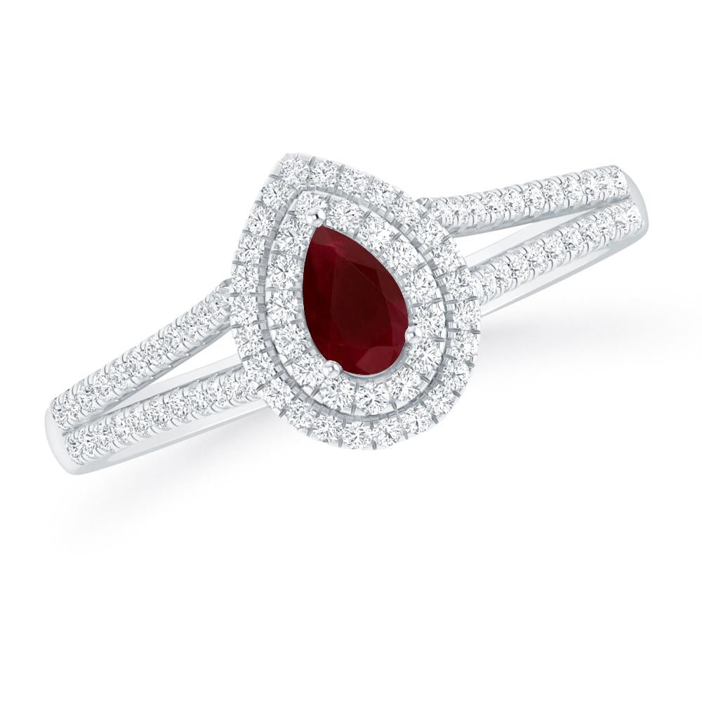 White Gold - Ruby