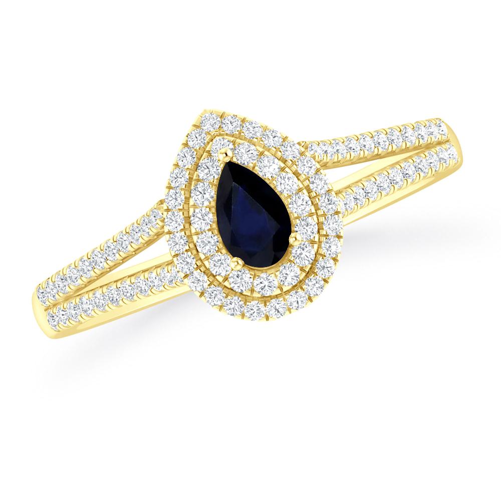 Yellow Gold - Sapphire