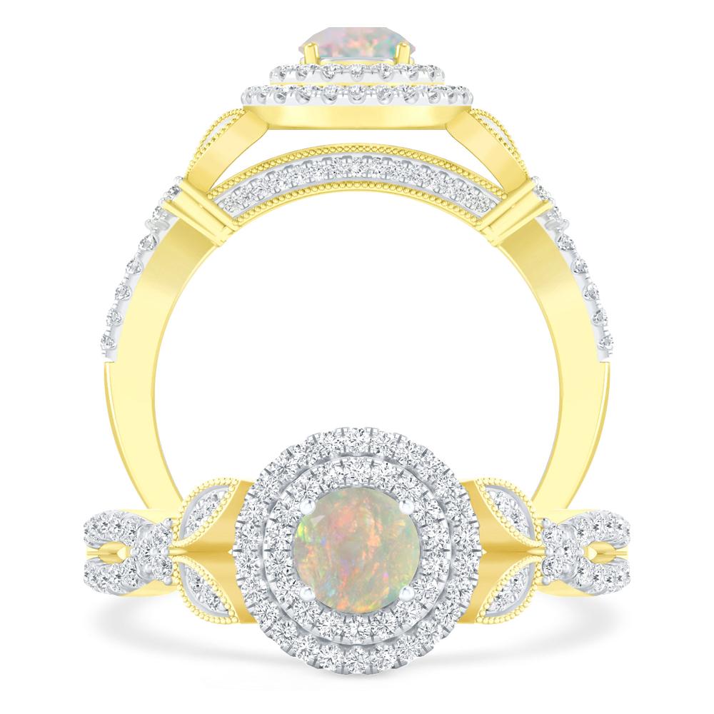 Yellow Gold - Opal