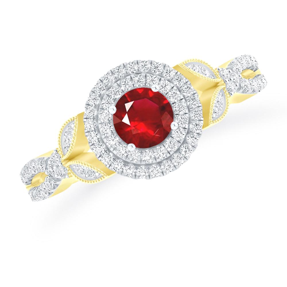 Yellow Gold - Ruby