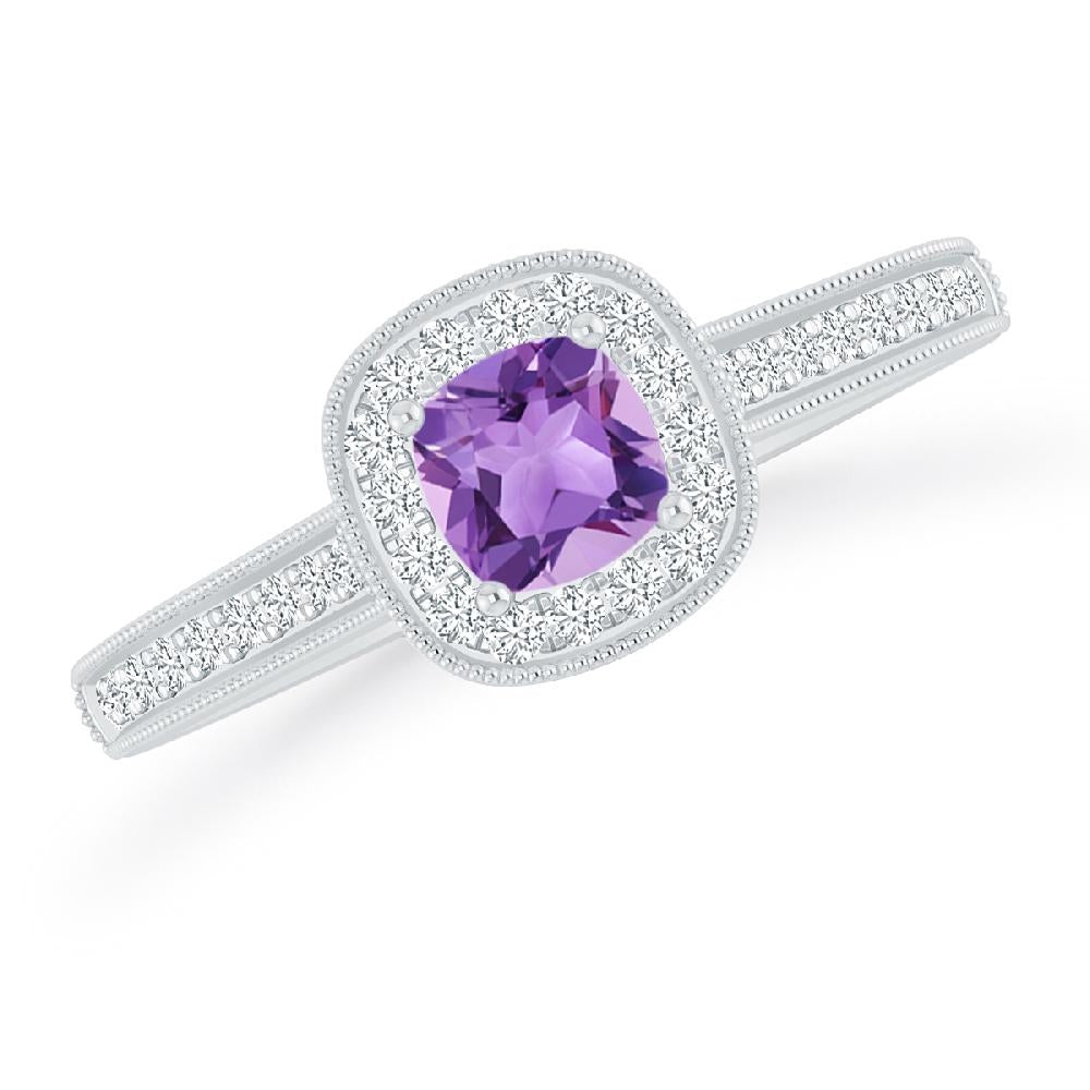 White Gold - Amethyst