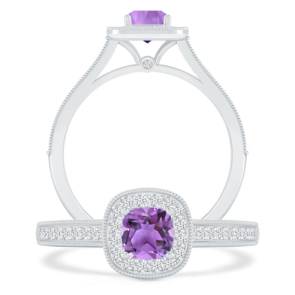 White Gold - Amethyst