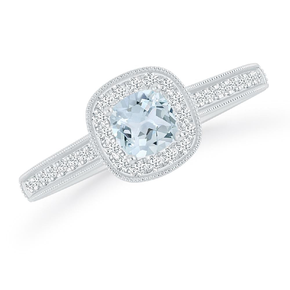 White Gold - Aquamarine