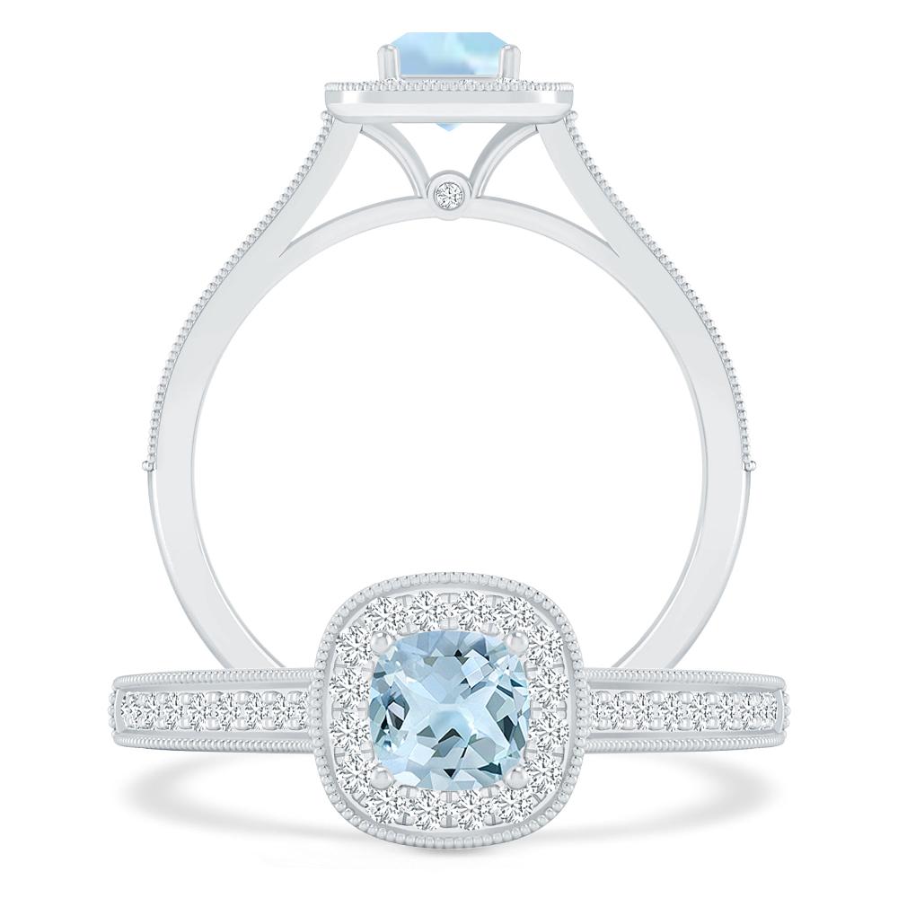 White Gold - Aquamarine