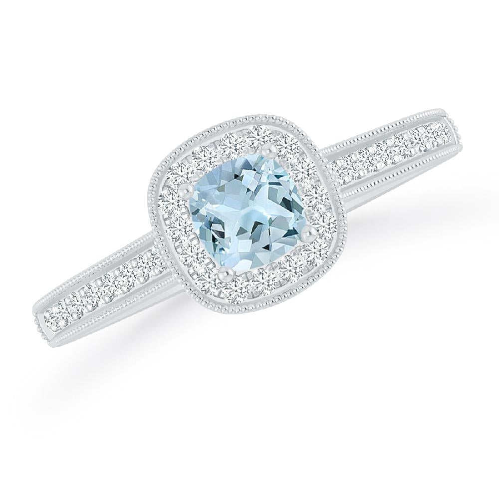 White Gold - Aquamarine