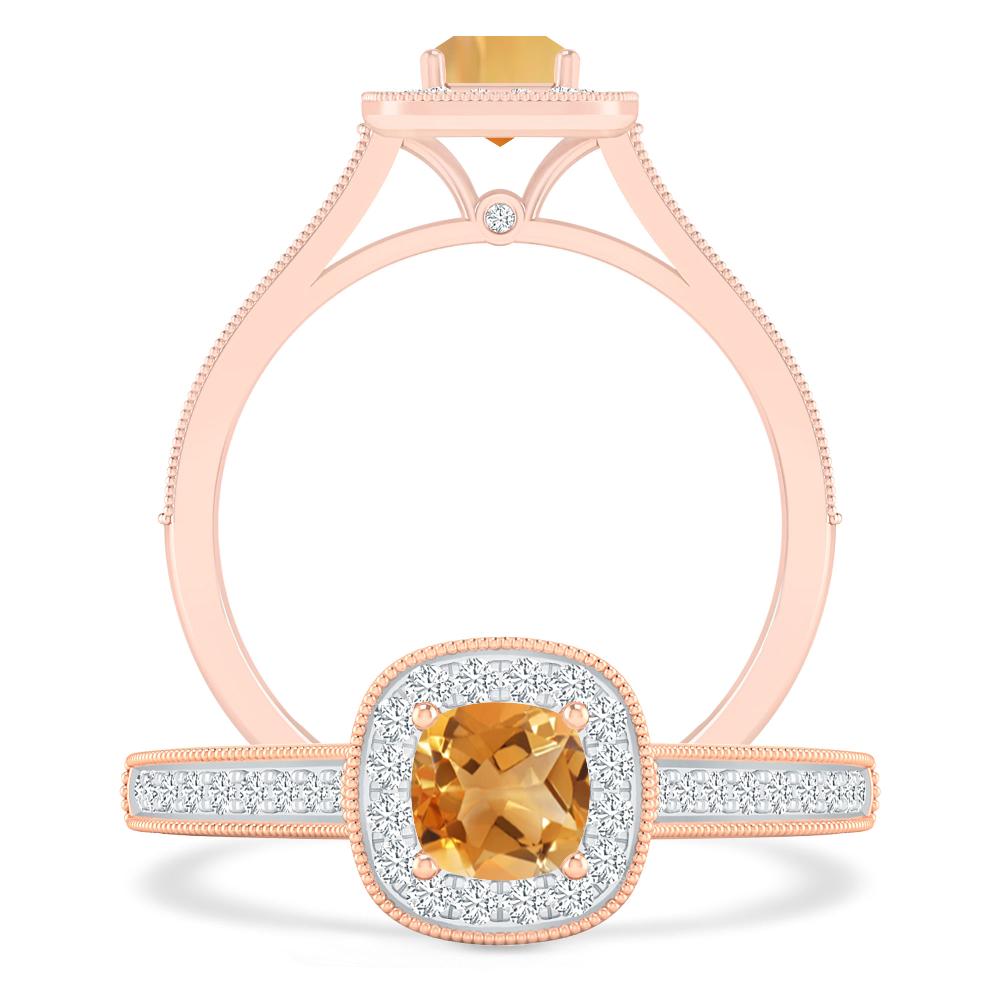 Rose Gold - Citrine