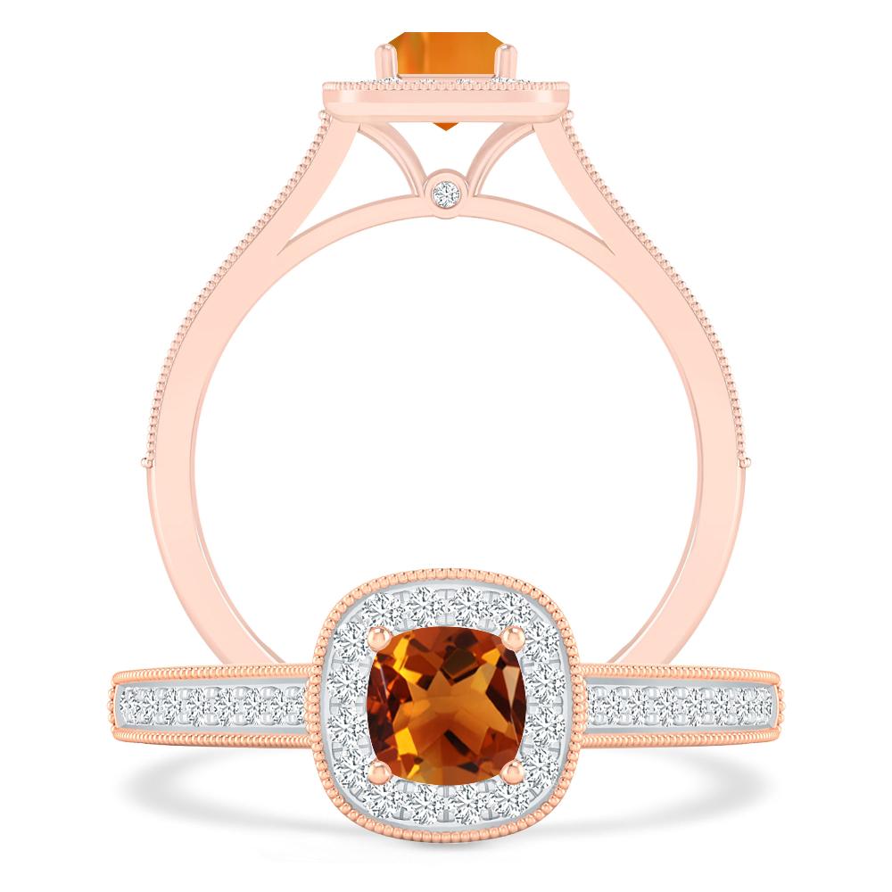 Rose Gold - Citrine