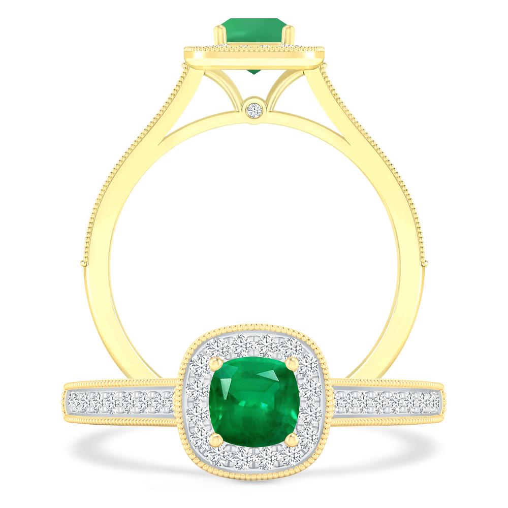 Yellow Gold - Emerald