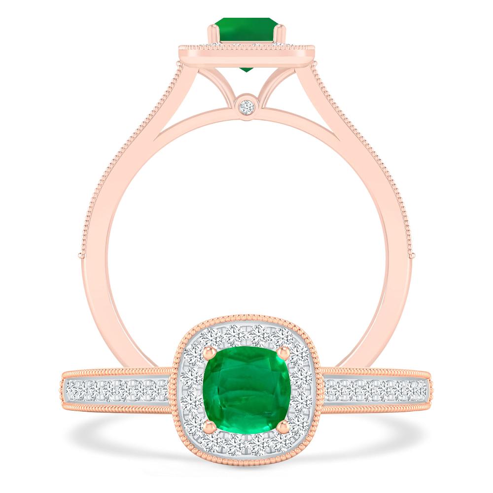 Rose Gold - Emerald