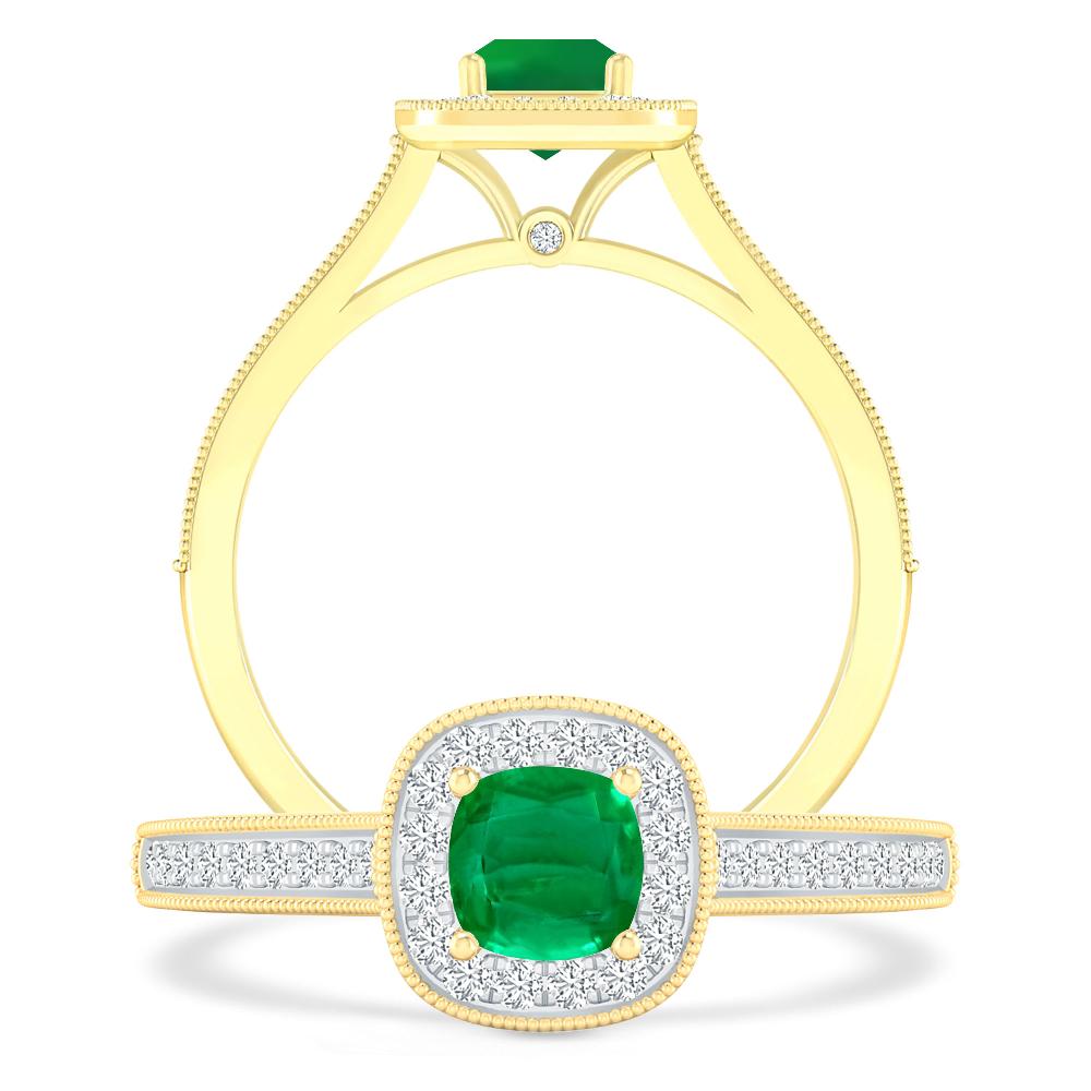 Yellow Gold - Emerald
