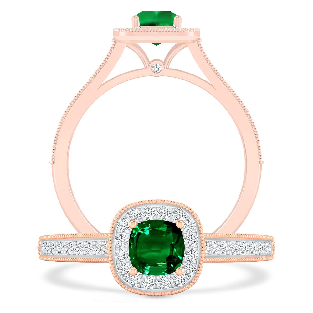 Rose Gold - Emerald