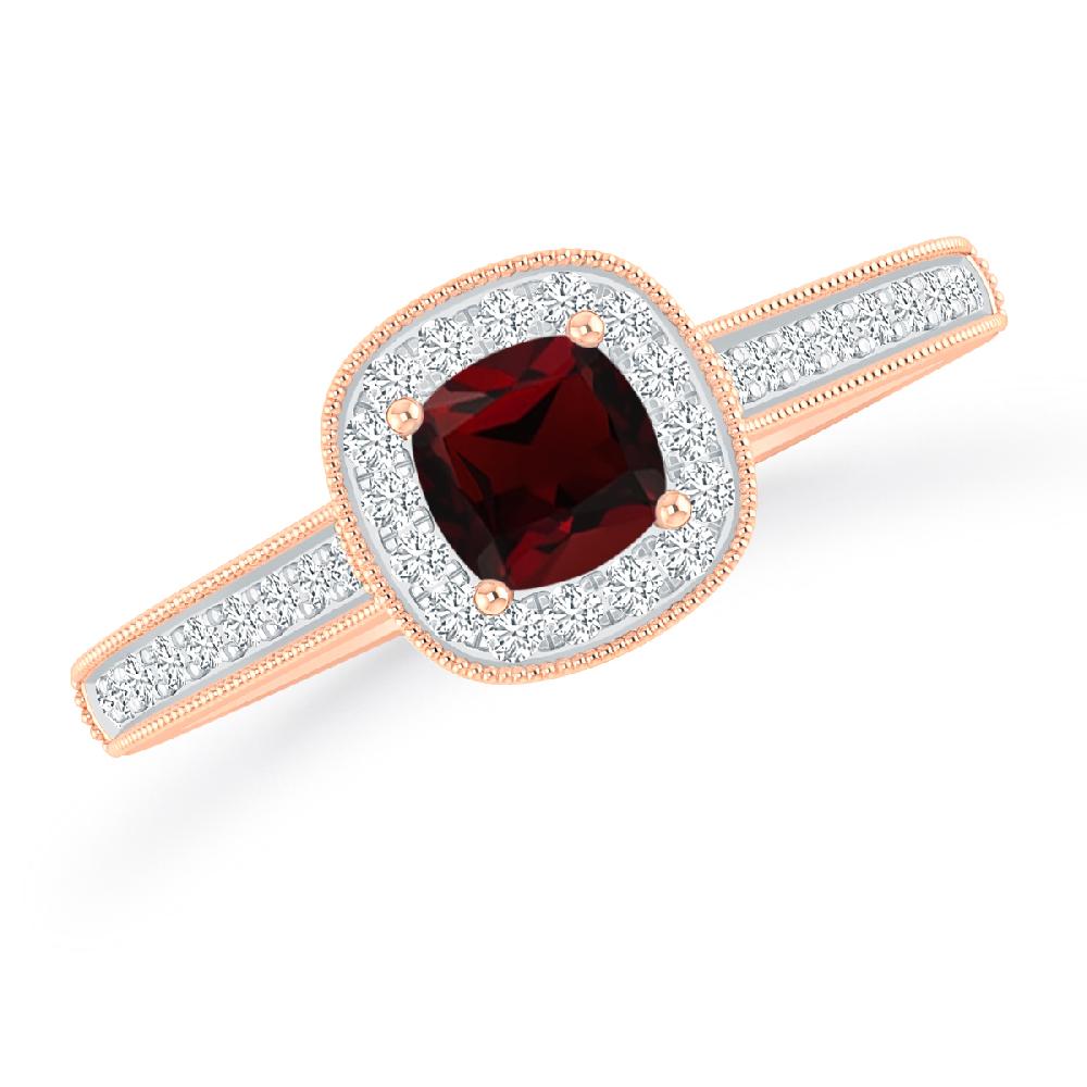 Rose Gold - Garnet