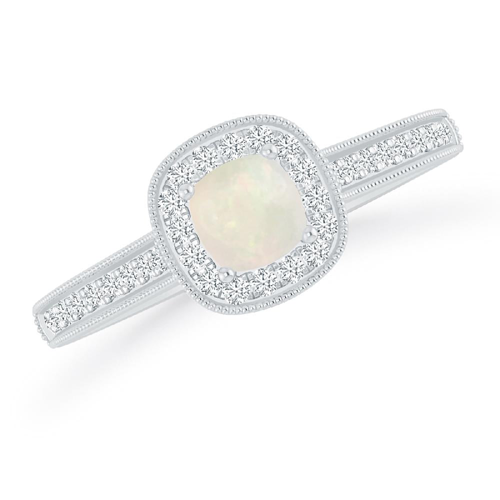 White Gold - Opal