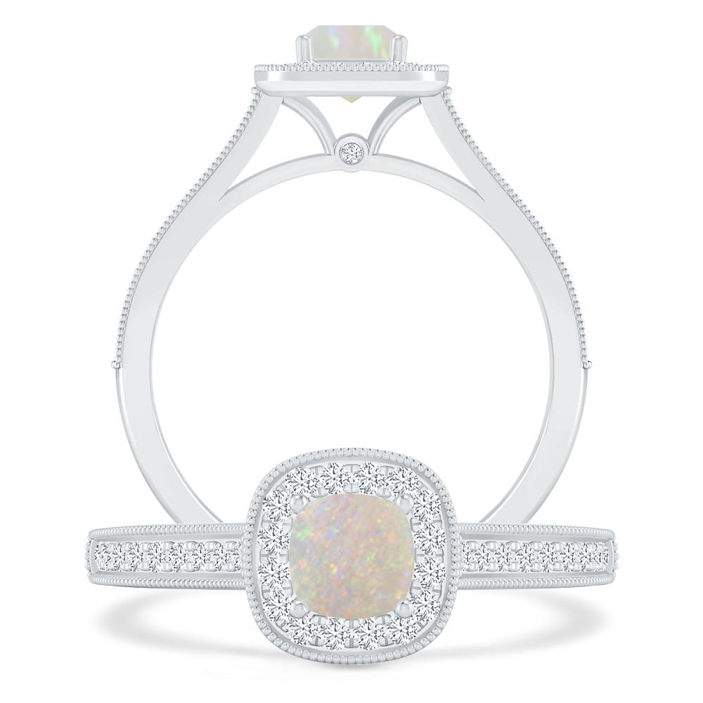 White Gold - Opal