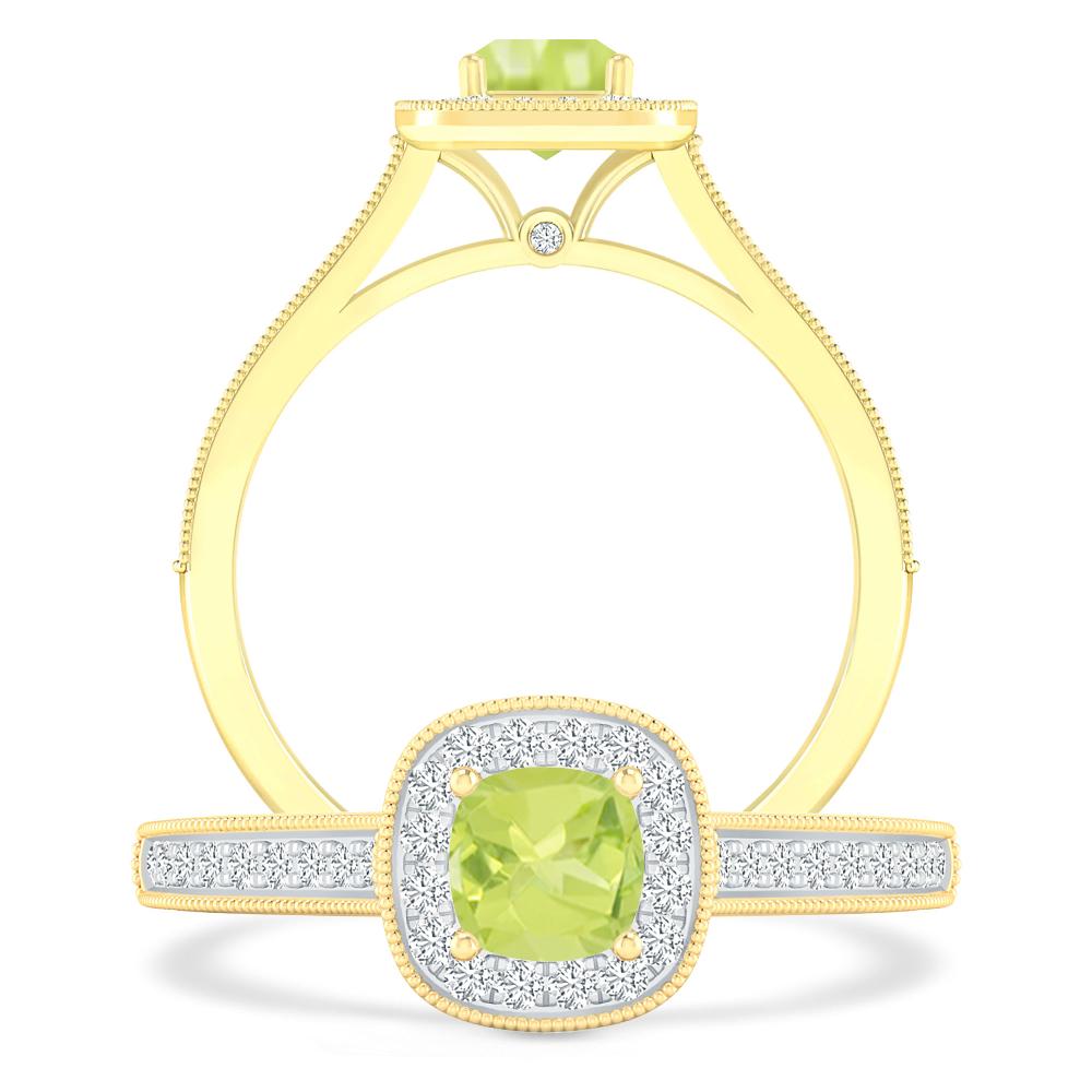 Yellow Gold - Peridot