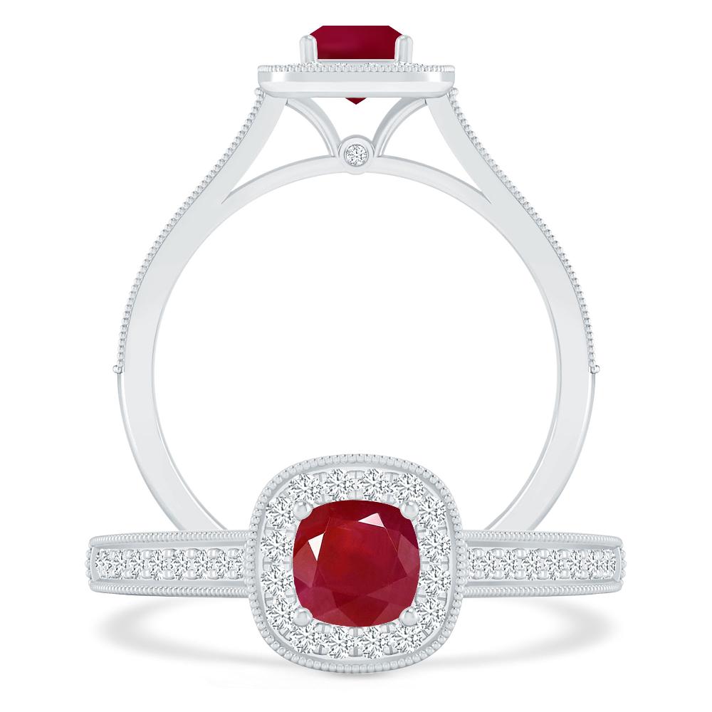 White Gold - Ruby
