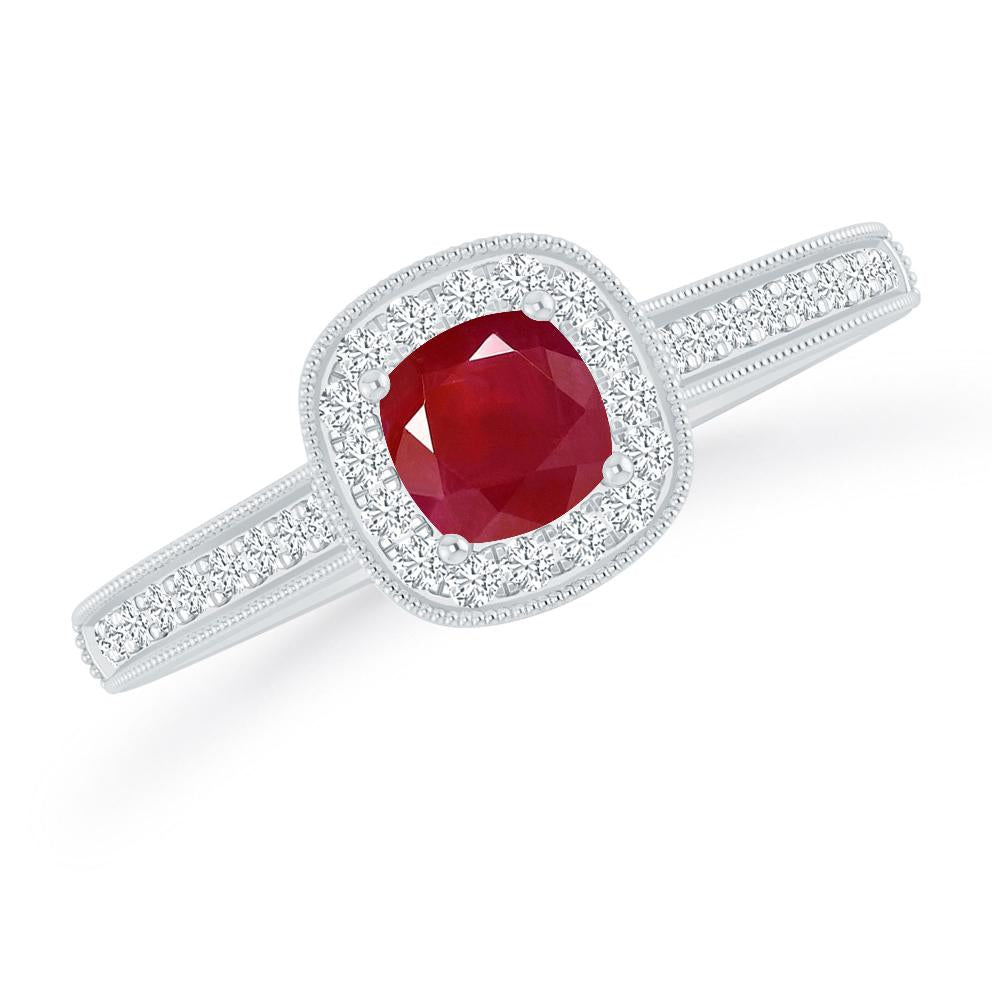 White Gold - Ruby