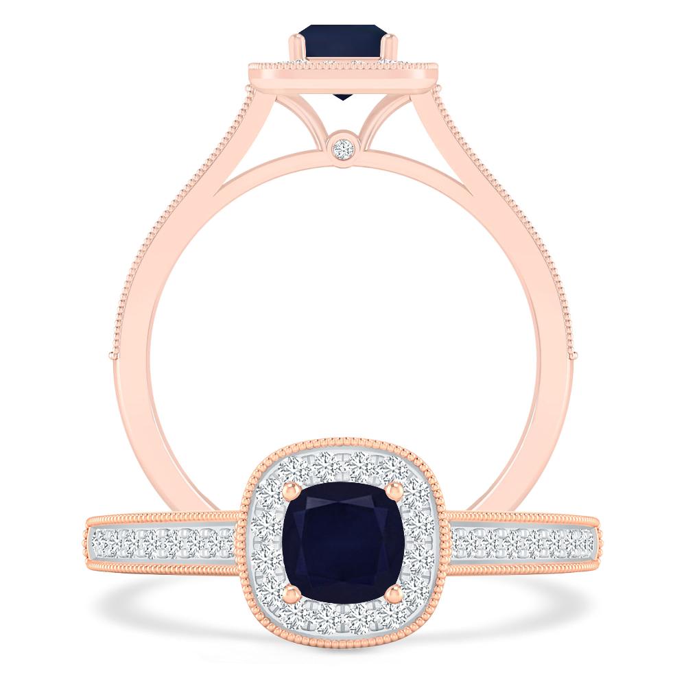 Rose Gold - Sapphire