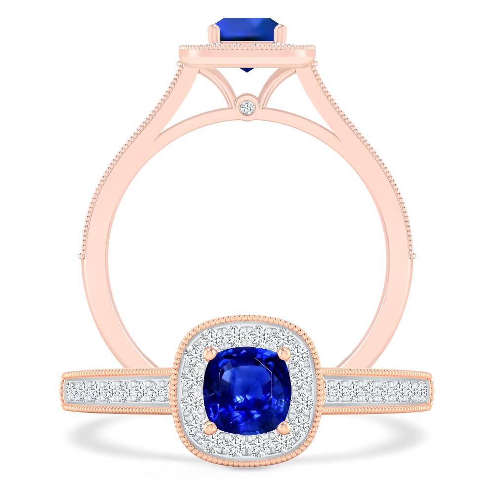 Rose Gold - Sapphire